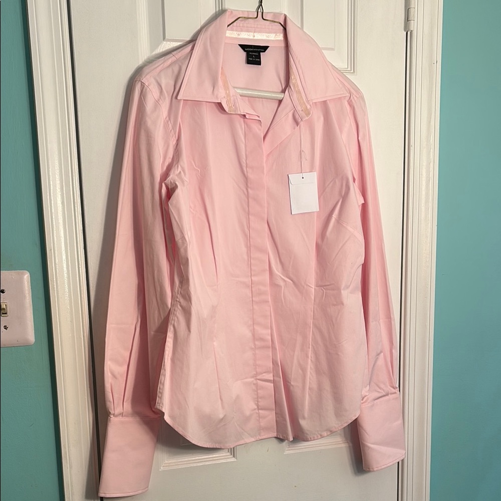 Moda Pink Button-Up Shirt